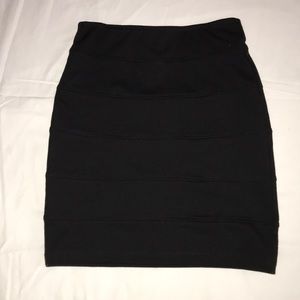 Black pencil skirt